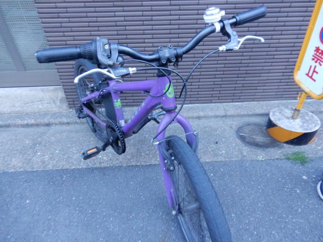 MARINキッズマウンテンバイクDONKY Jr20-パープル6段変速付 子供用
