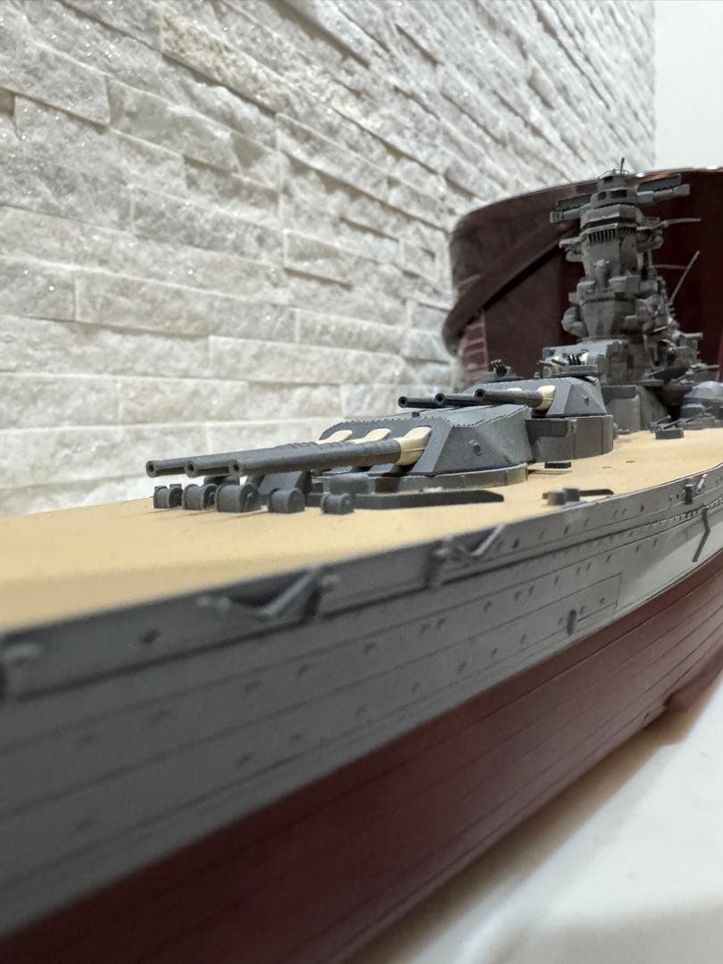 ハセガワ 戦艦大和 1/450 大型プラモデル完成品 塗装済み 塗り分け