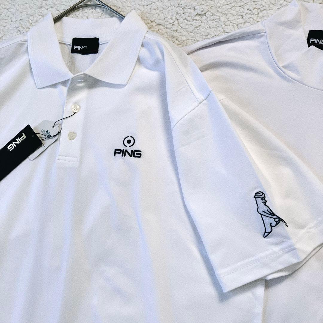 【新品LL】PING レイヤード ポロシャツ & インナー　セット　メンズ