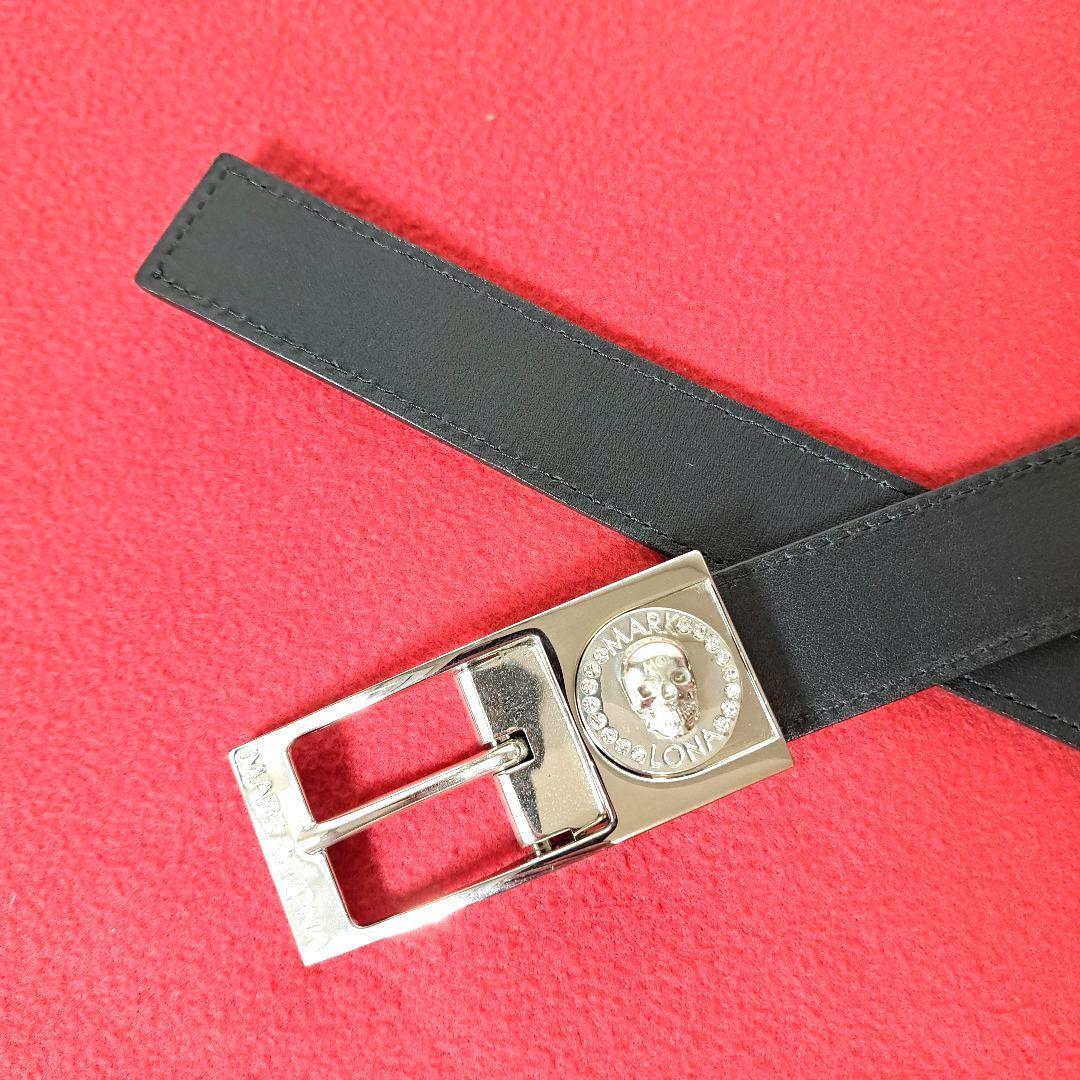 【美品】MARK & LONA GOLF ベルト リバーシブル マーカー付き