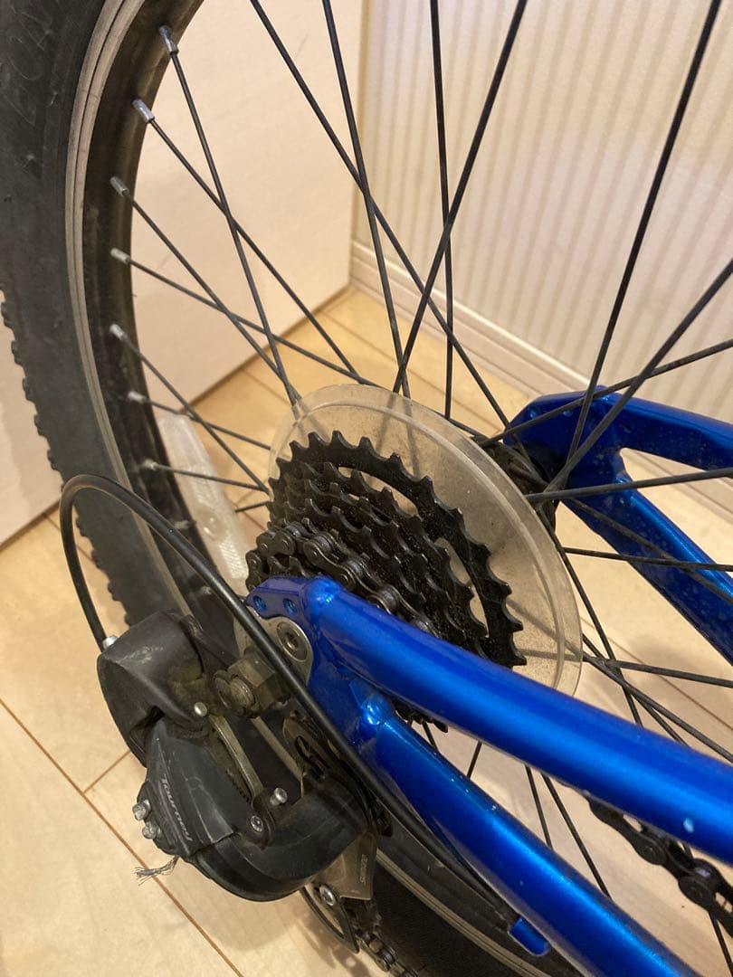 Trek キッズバイク 青 7速ギア　防犯登録解除済
