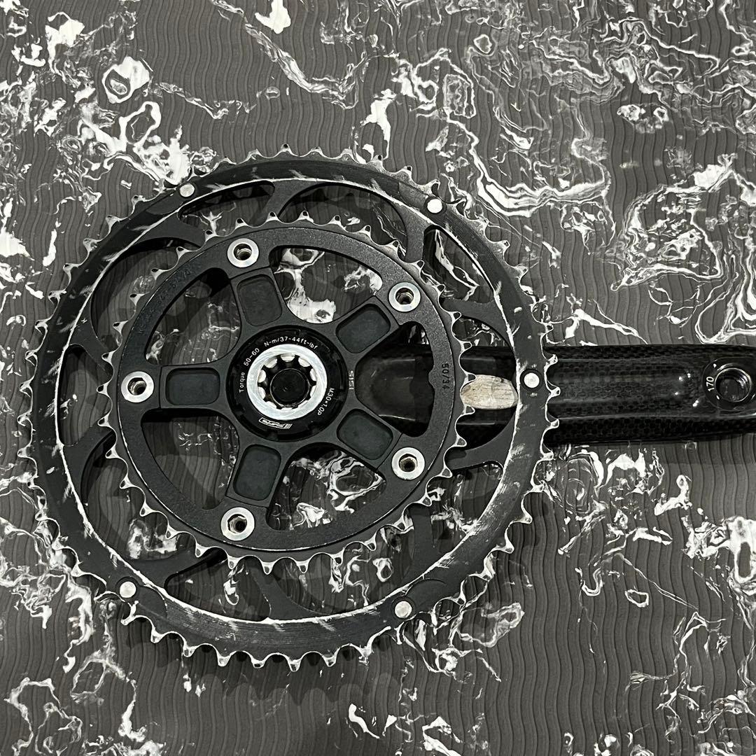 FSA Carbon Pro クランクセット 170mm 50/34T ISIS