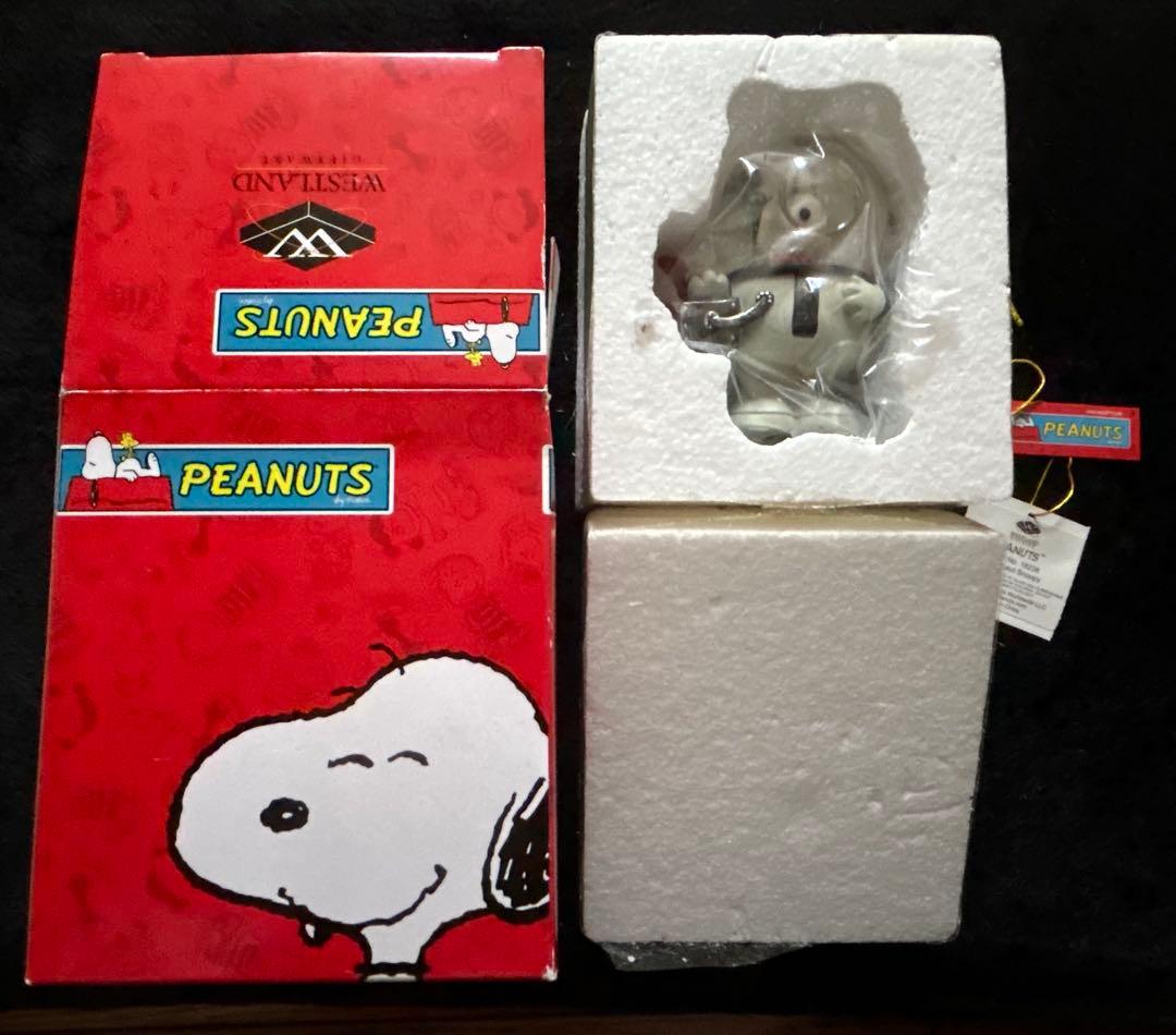 スヌーピー スノードーム 宇宙服 新品 peanuts WESTLAND