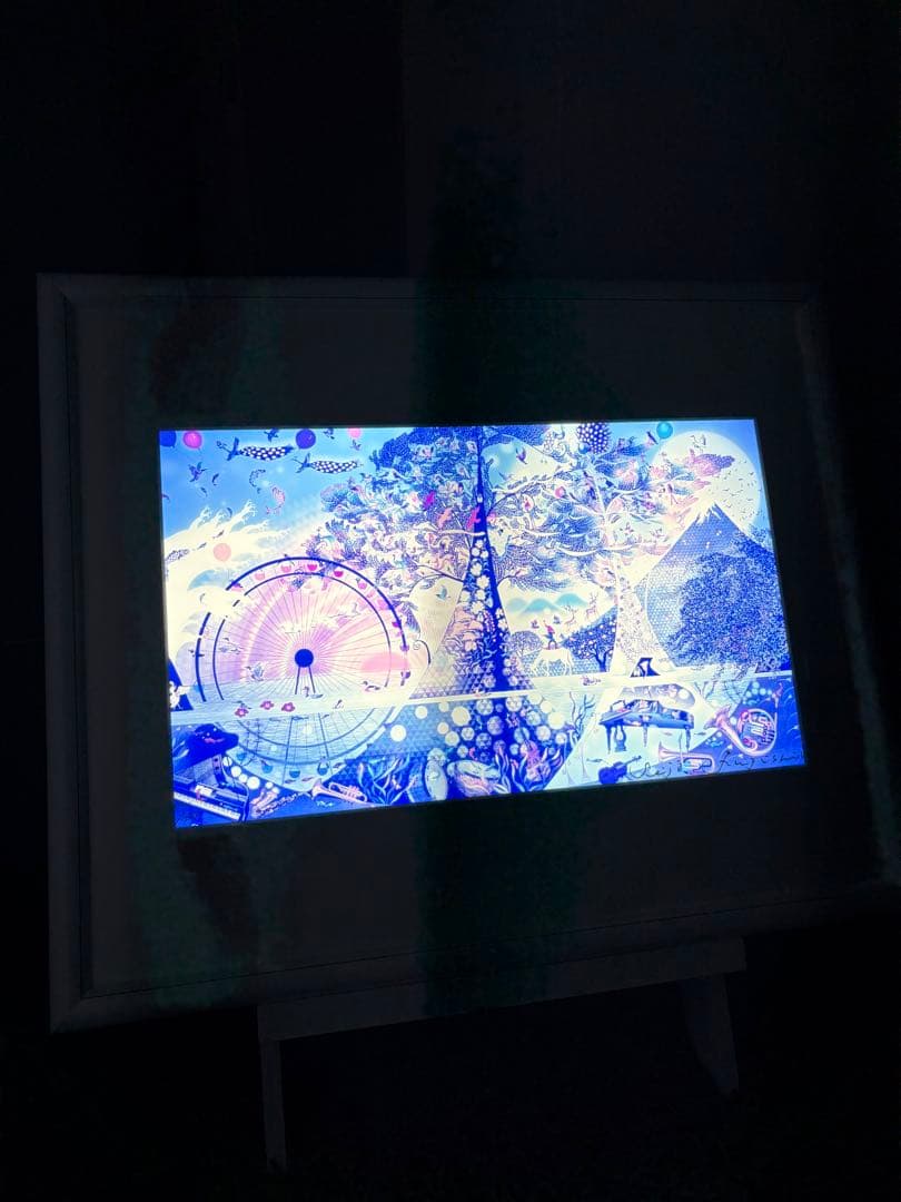 藤城清治　生命讃歌　直筆サイン入り　ライトアップアート　59/250