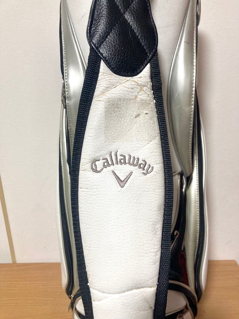 Callawayキャロウェイ ゴルフ キャディバッグ 9.5型 ホワイト 中古