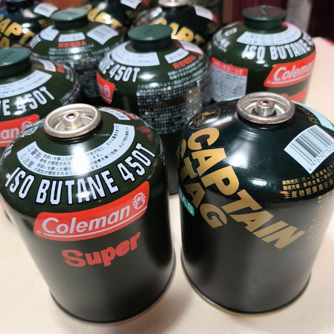 10本セット コールマン キャプテンスタッグ ブタンガス燃料 450T 470g
