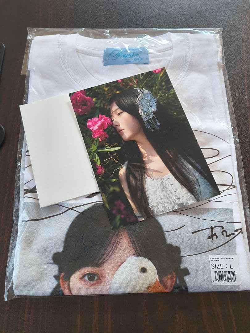 池田瑛紗 個展「Ｗｉｎｇｓ：あひるの夢」Ｔシャツ 白 Ｌサイズ【未開封】オマケ付
