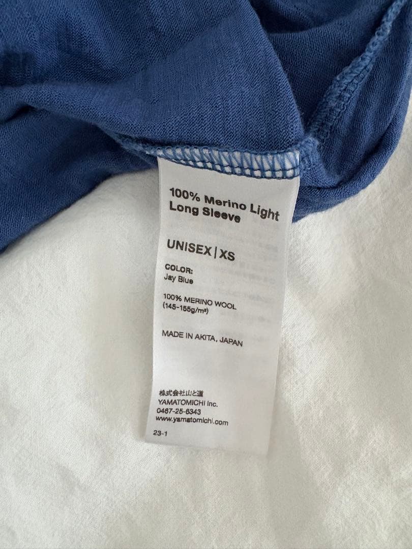 山と道　100% Light Merino Long Sleeve UNISEX