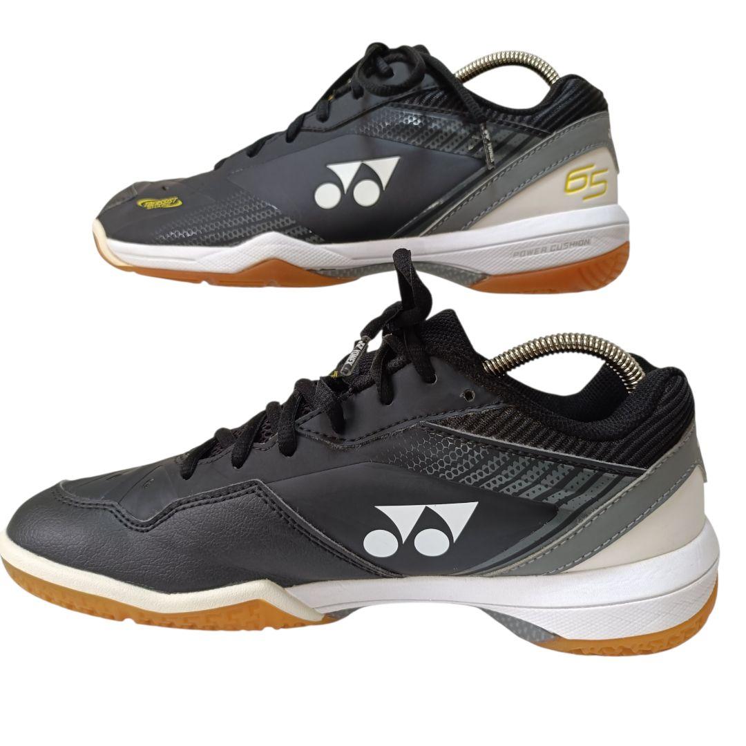 YONEX バドミントンシューズ 65 ブラック/グレー 25.5cm パワー