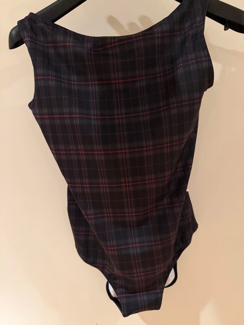 新品 M size Degage チェック unoa ウノア レオタード