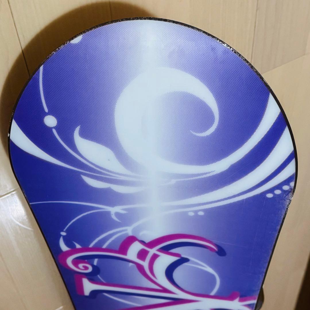 138cm花柄スノーボード ビンディング付　初心者女性レディース格安特価激安
