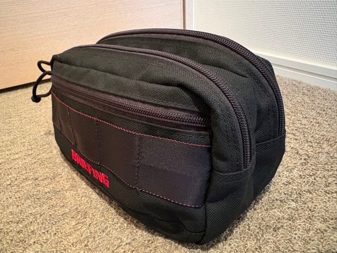 BRIEFING DOUBLE ZIP POUCH MW カートバッグ　ポーチ