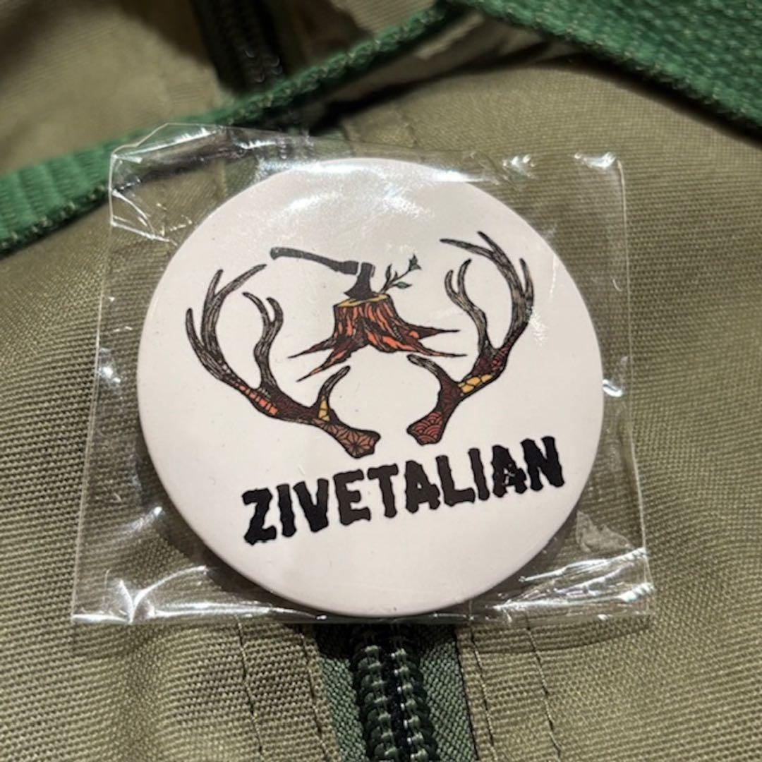 【zivetalian】蝦夷幕 (缶バッジ付き)軍幕