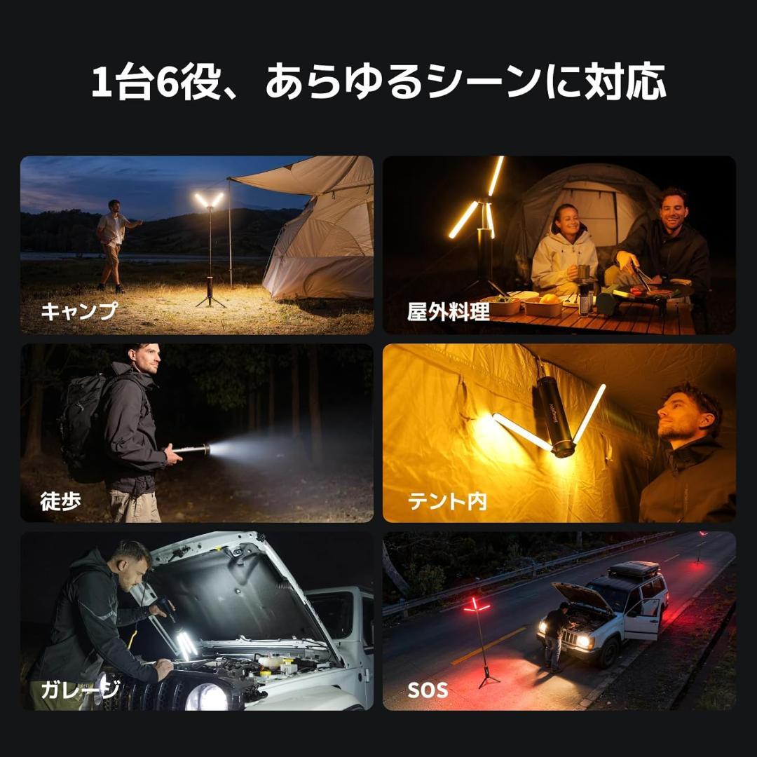BougeRV LEDランタン キャンプランタン 充電式 3000lm 防水