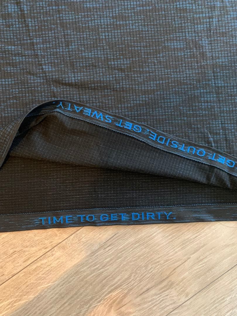 ルルレモン　lululemon ブラック・ブルー混合　ラウンドネック Tシャツ