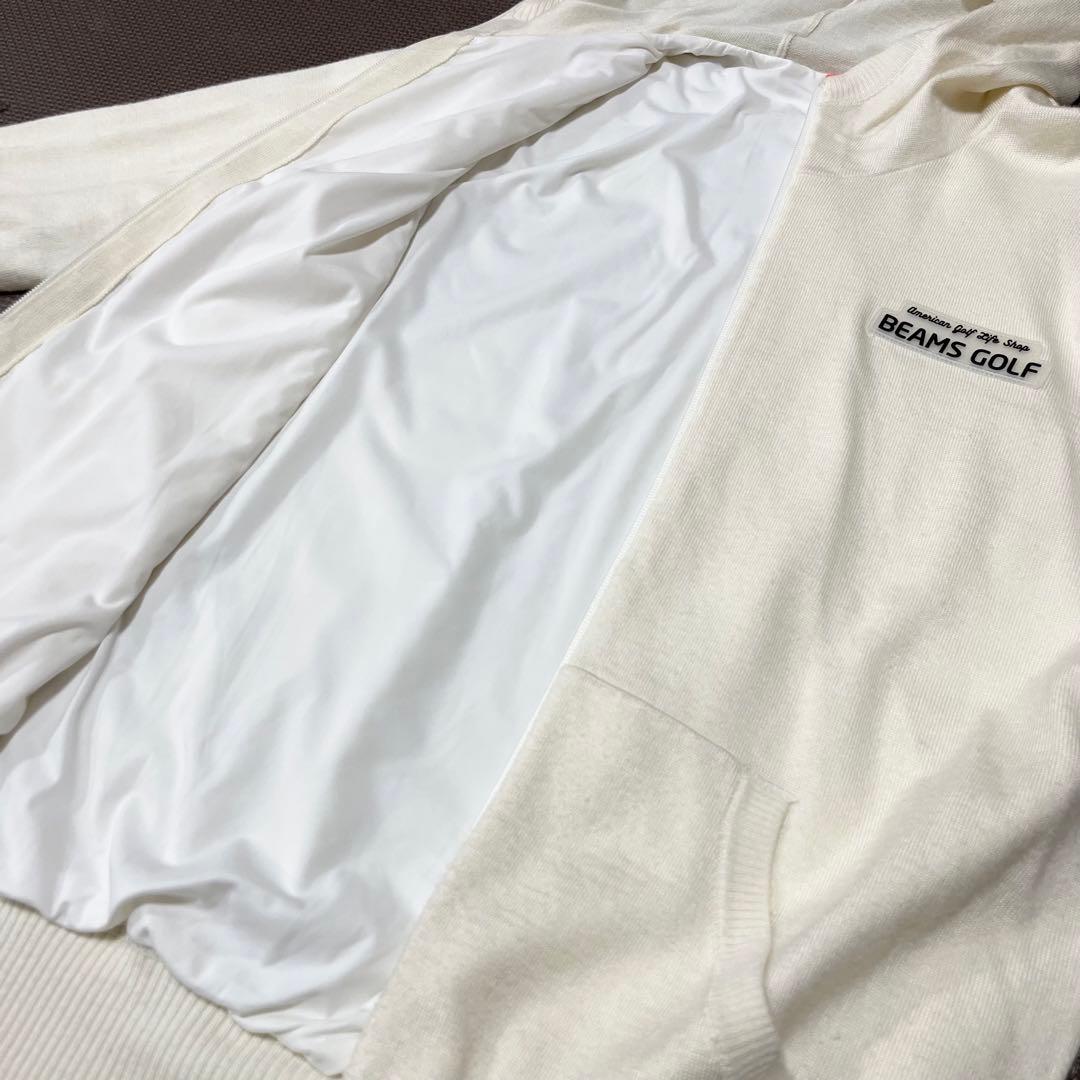 BEAMS GOLF 裏地付き防風ニットパーカー ビームスゴルフ