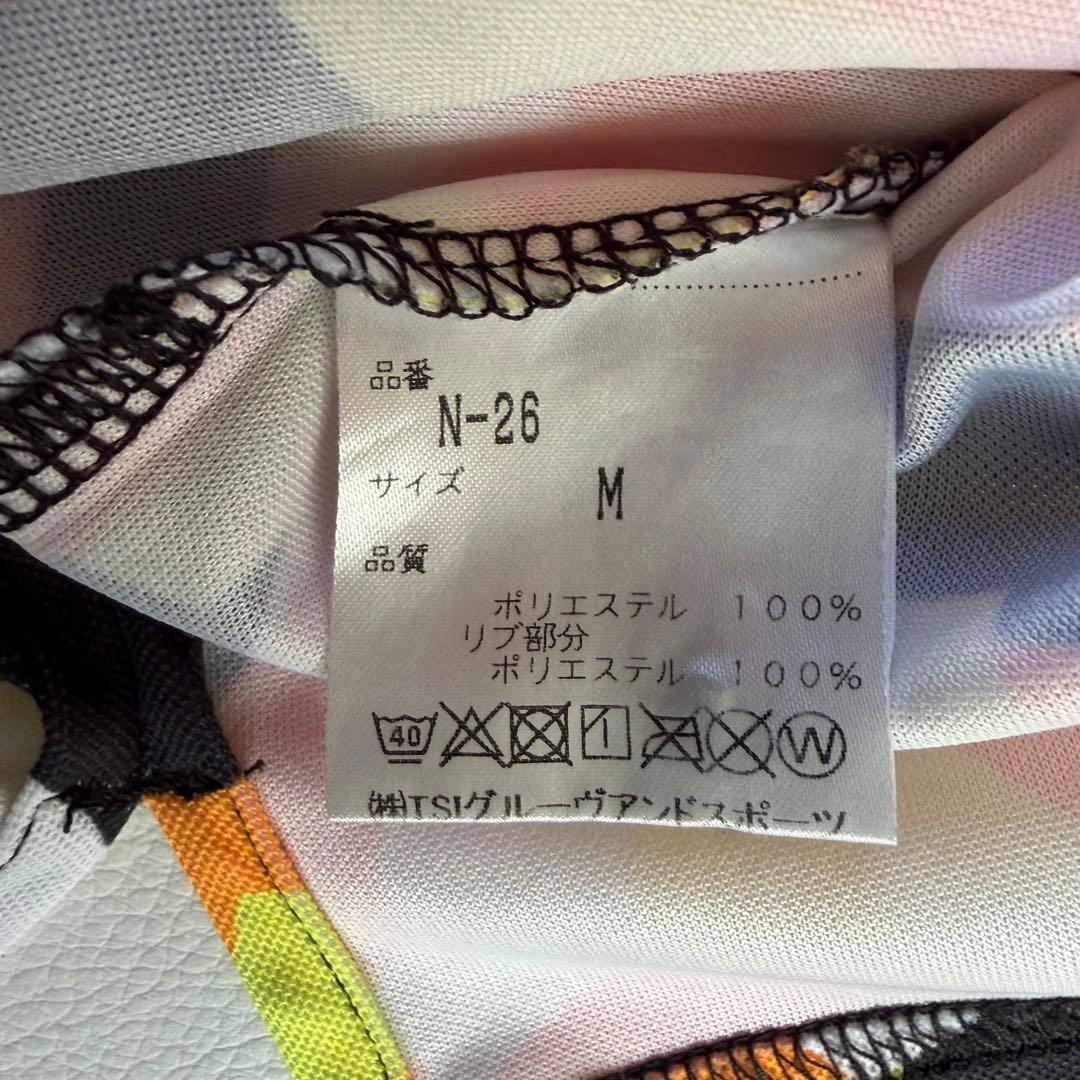 【美品】SANRISE ラバープリント 中西直人プロ ポロシャツ メンズ M