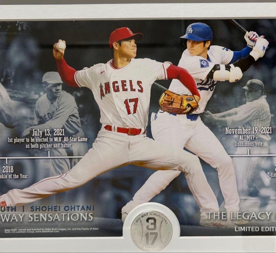 大谷翔平 ベーブ・ルース レジェンドコラボ シングルフォトミント 限定