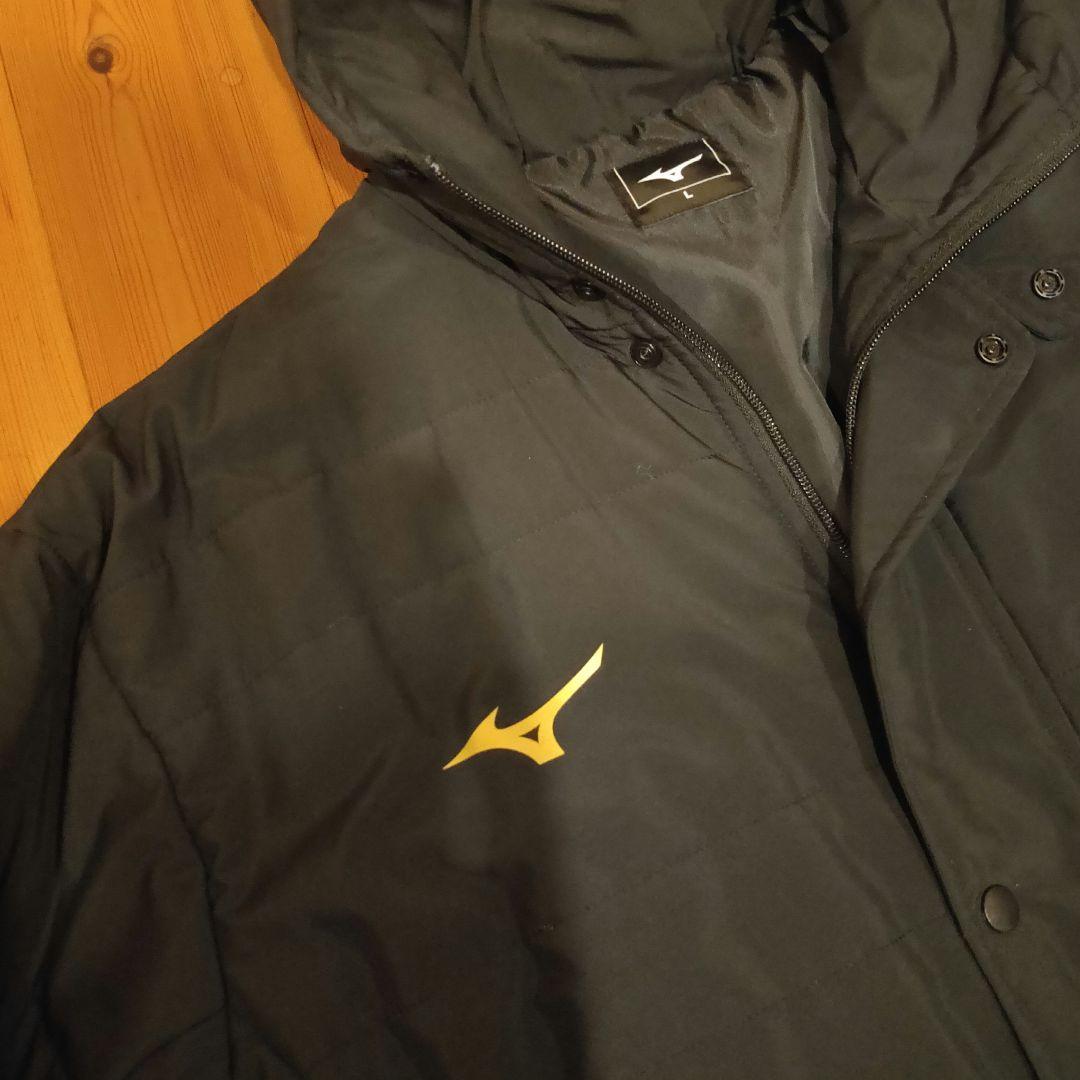【超メルカリ市12月14日まで限定価格】Mizuno ベンチコート ブラックＬ