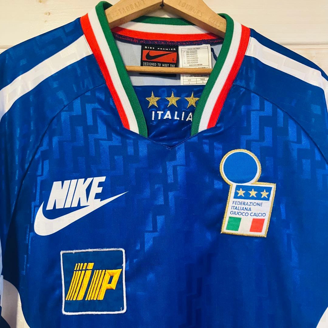 96/97 NIKE イタリア サッカー ユニフォーム 長袖 ナイキ UK製