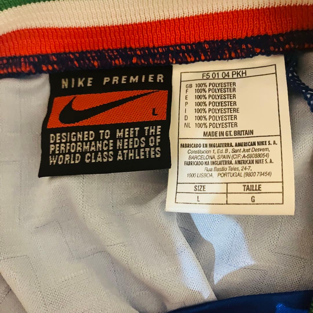 96/97 NIKE イタリア サッカー ユニフォーム 長袖 ナイキ UK製