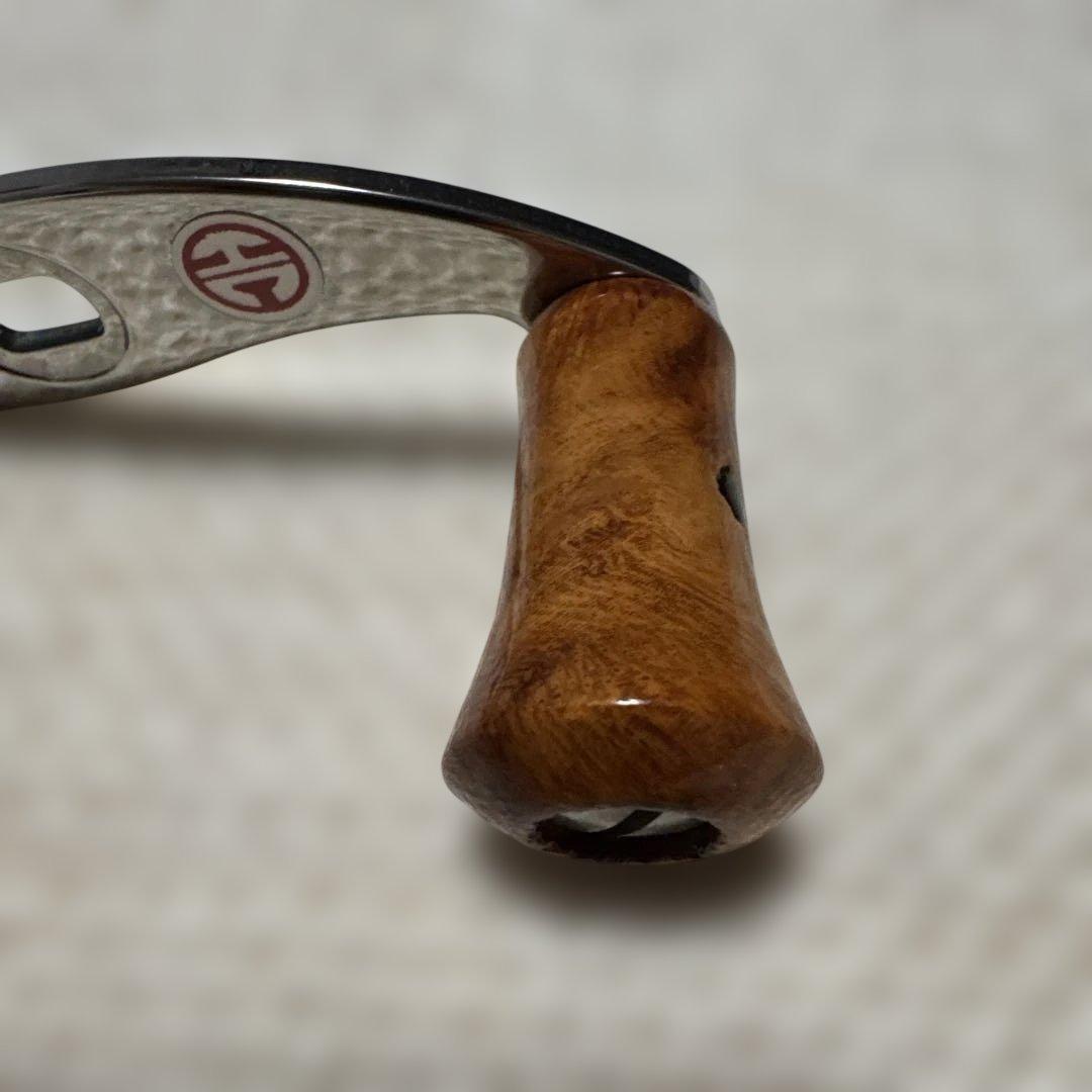 ハンドメイドウッドハンドルノブ　ハネダクラフト　アブ2500c 花梨瘤　No.C