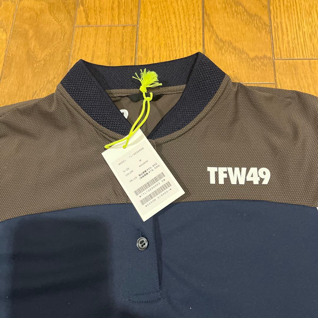 TFW49 ポロシャツ ネイビー/ブラウン 新品
