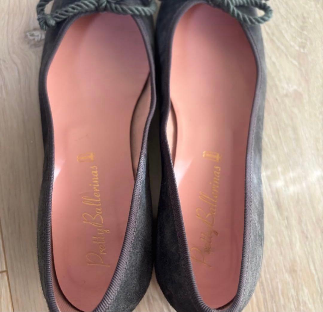 Pretty Ballerinas 37 美品 ヒール バレエシューズ23.5㎝