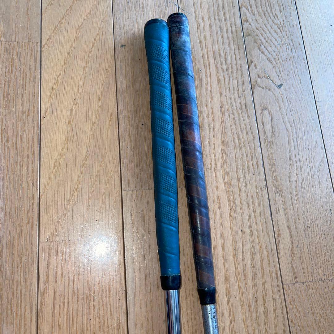 ゴルフ パター 金属製 ゴールド シルバー