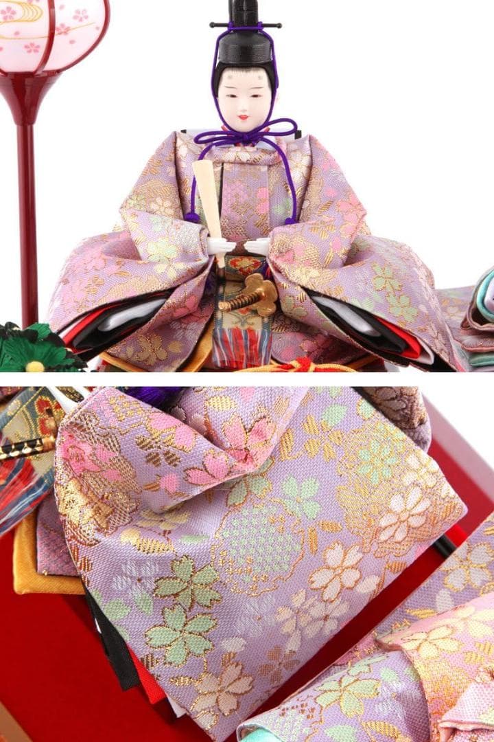 定価8万 雛人形 コンパクト ひな人形 雛 ケース飾 親王飾り 清玉作 芥子親王