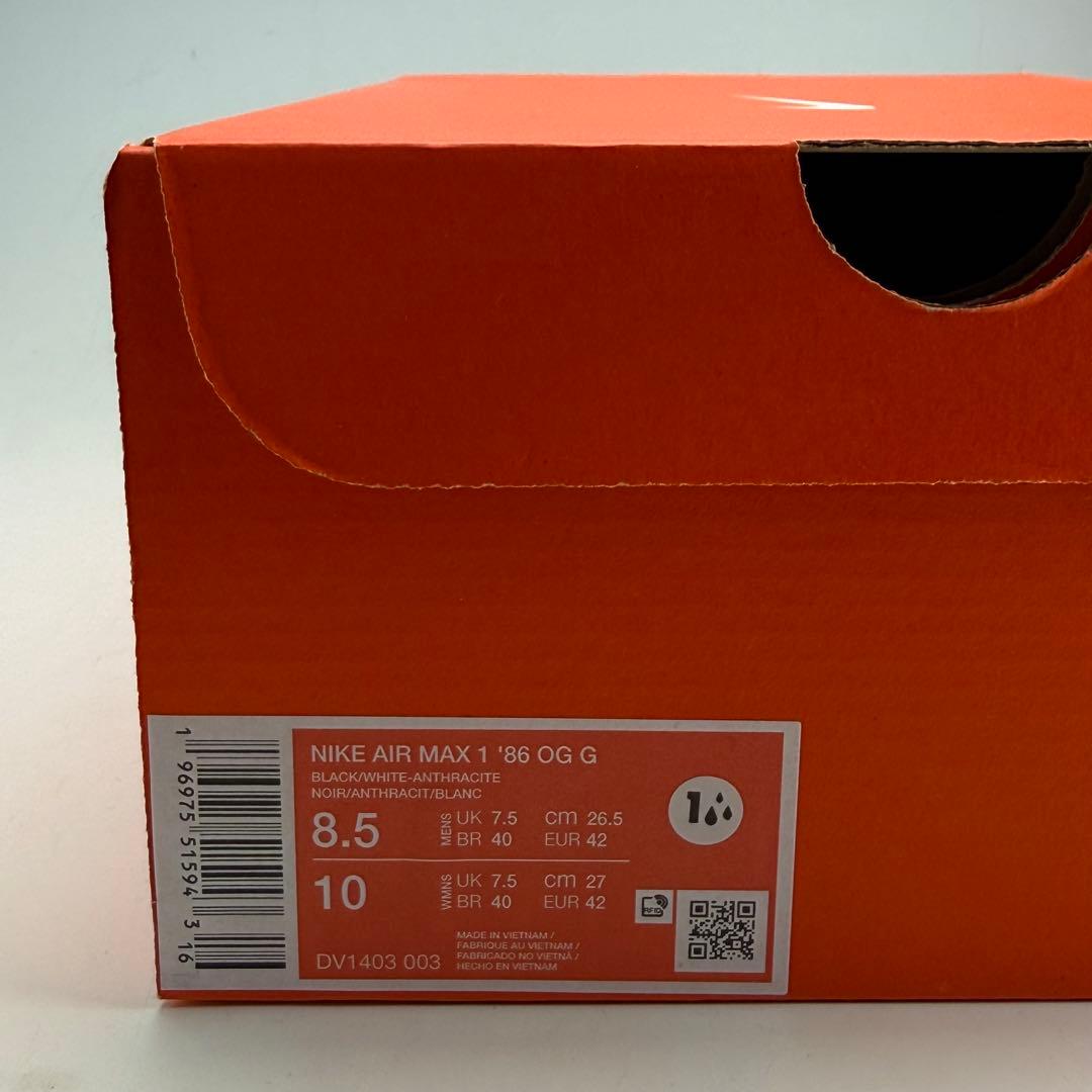 26.5cm ナイキ エアマックス1 '86 OG ゴルフ \" ブラック” 黒