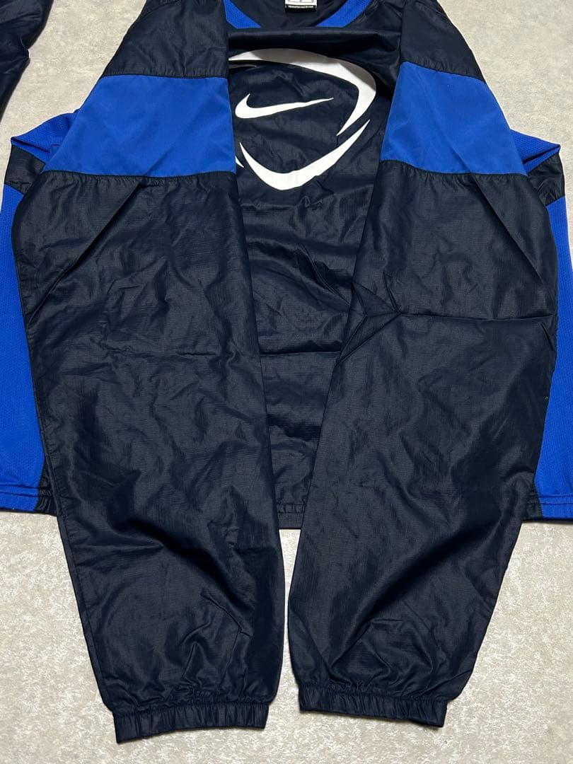 希少 00s NIKEセットアップ ピステ サッカー M ダークネイビー パンツ