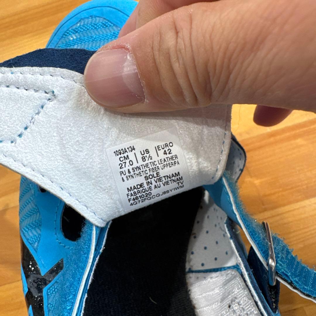 asics CYBERBLADE スパイクシューズ 青　27cm 1日のみ使用