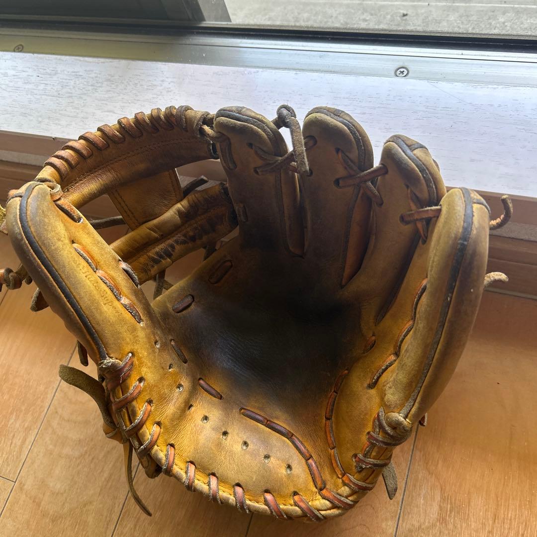 Mizuno Proブラウンレザー 野球用グローブ 内野手用　セカンド&ショート