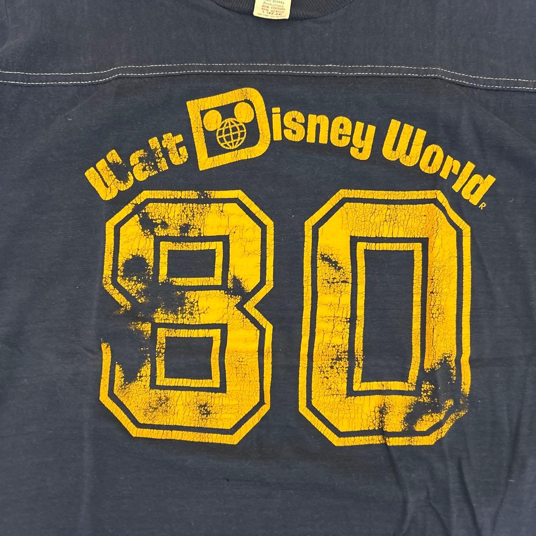 Walt Disney World 80年代　フットボールシャツ Lサイズ