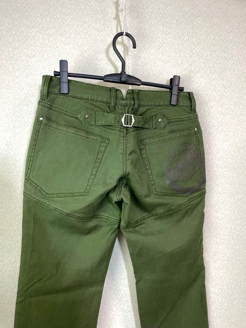 PEARLYGATESパーリーゲイツ　ストレッチパンツ グリーンサイズ5