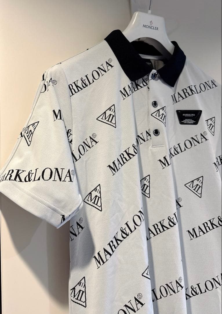 美品 ★ MARK&LONA コード ポロシャツ マーク&ロナ ホワイト 正規品