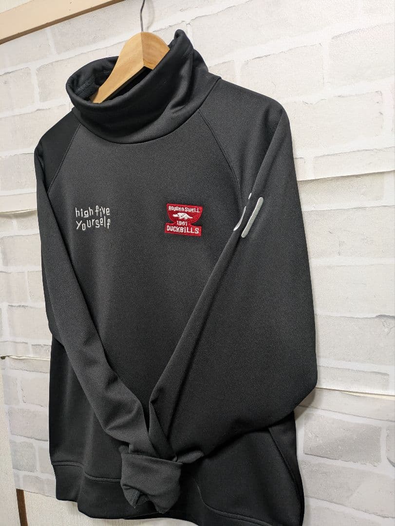 ROUGH＆SWEL GOLF　BLACKＬ　裏起毛　トレーナー　美品