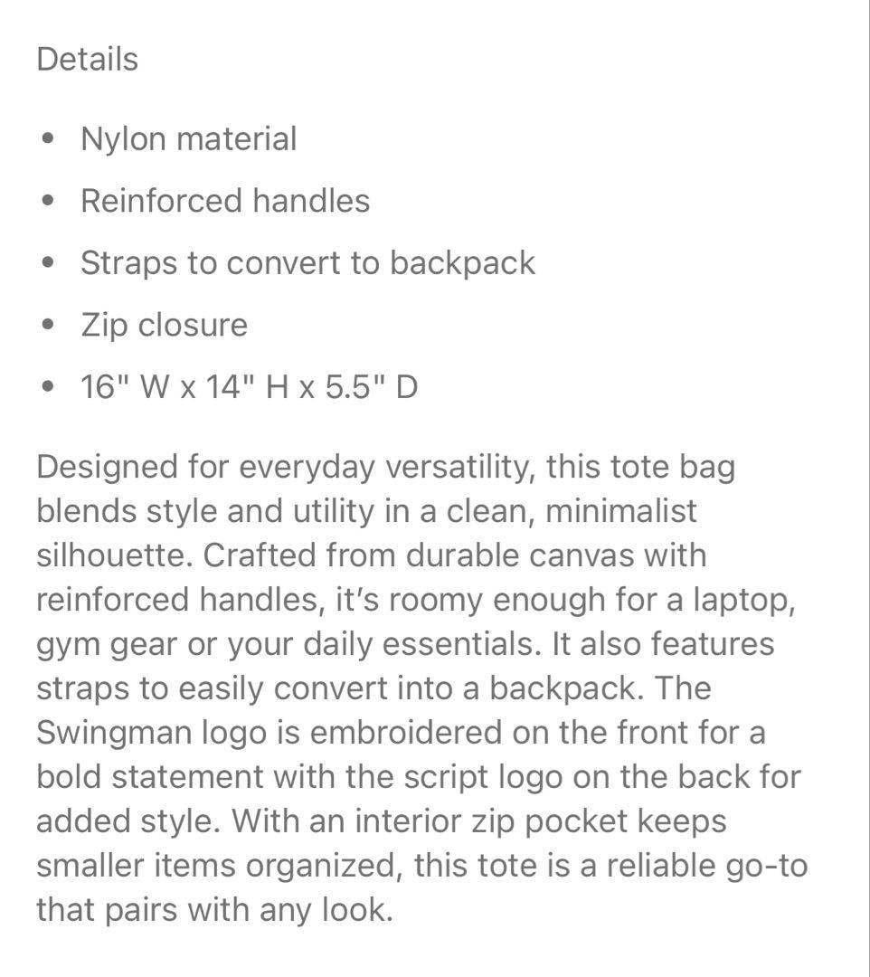 イーストサイドゴルフ トートバッグ EASTSIDE GOLF 新品