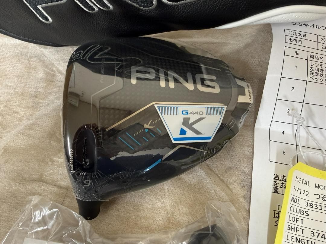 新品未使用　左用　PING　G440K　９度　ヘッドのみ　ヘッドカバーレンチ付き