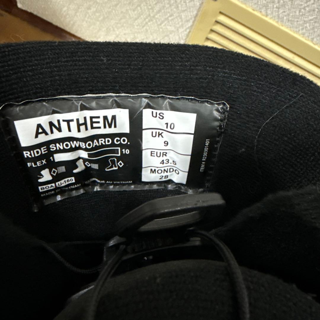 RIDE ANTHEM BLACK R230301401 23-24年モデル