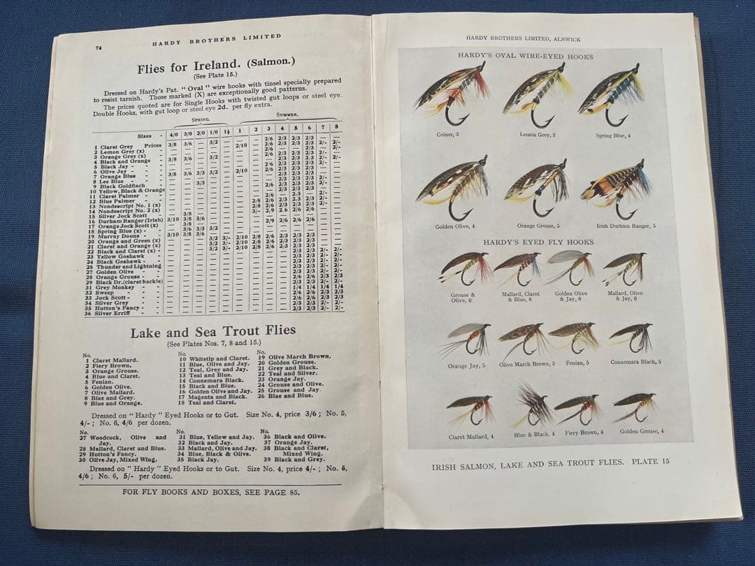 ルアー・フライ Hardy Anglers Guide 53rd EDITION 1931