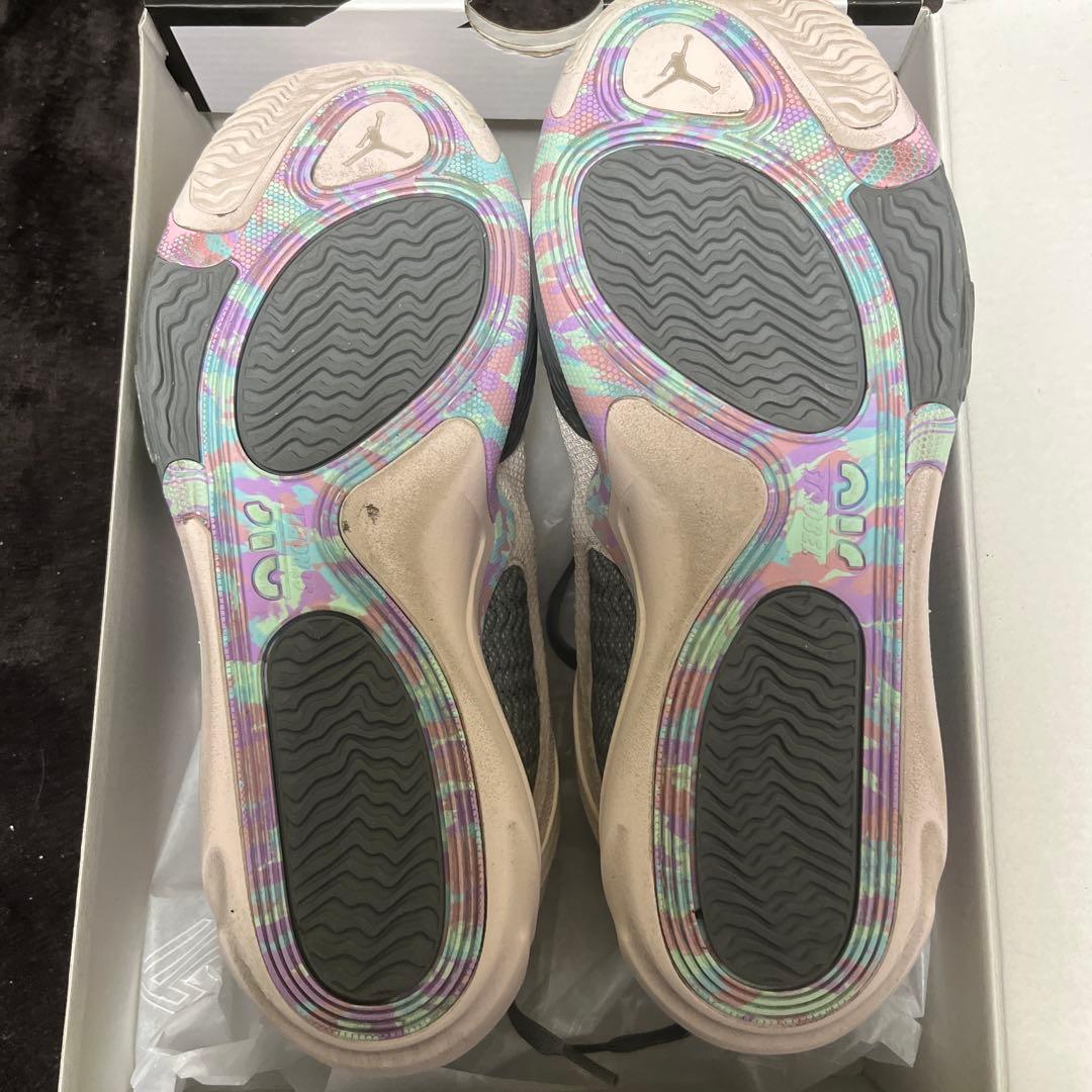 Jordan バスケットボールシューズ ベージュ/パープル