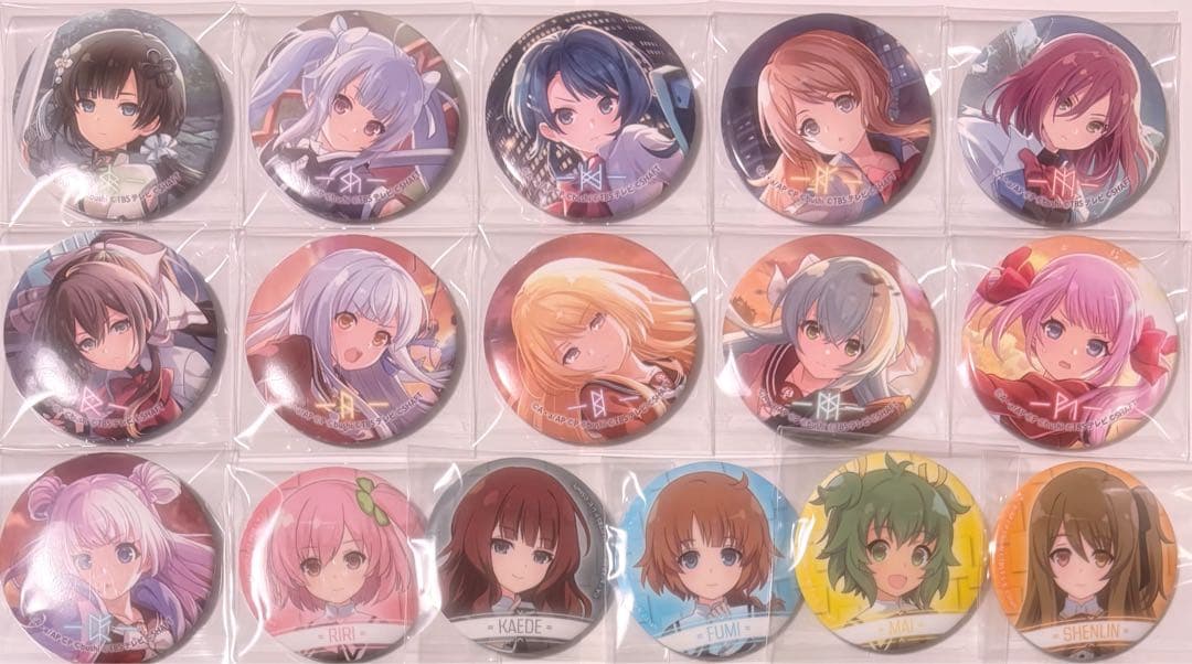 アサルトリリィ ラスバレ 缶バッジ127個1BOX 画像5枚有り バラ売り可能