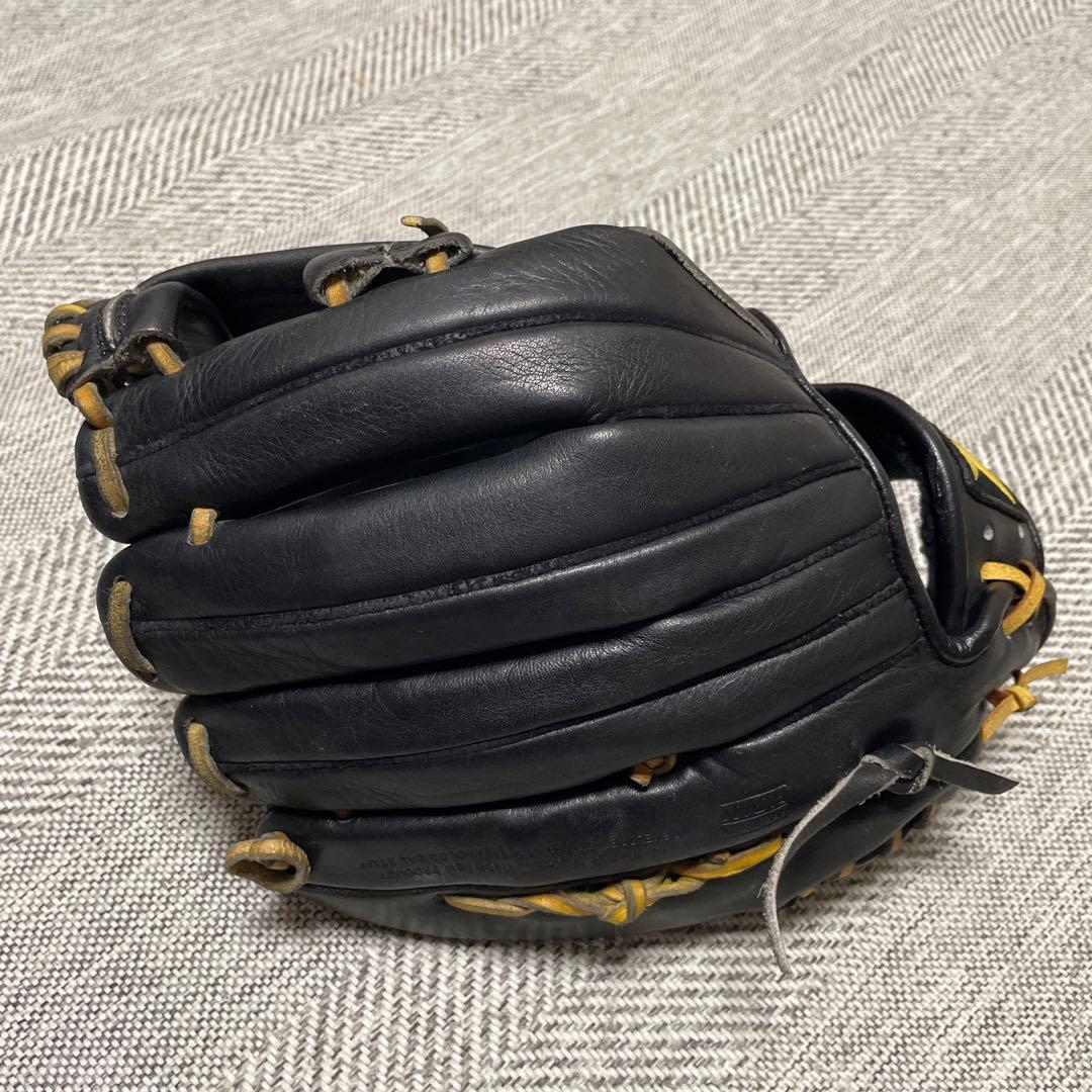 ◆極美品◆ザナックス　xanax 野球グローブ 黒 レザー オープントップ