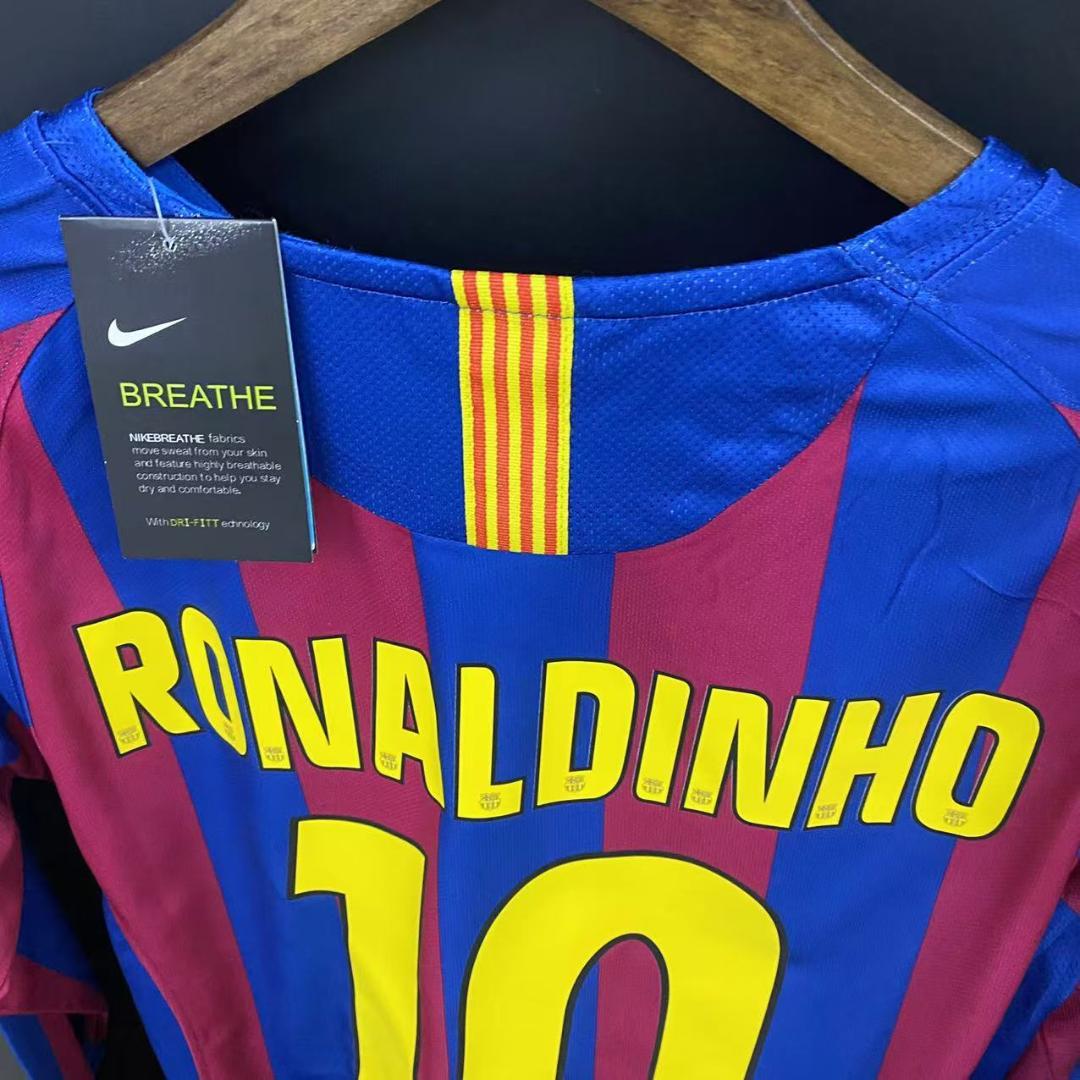 【未使用】ユニフォーム10番 RONALDINHO 長袖#10 Mサイズ