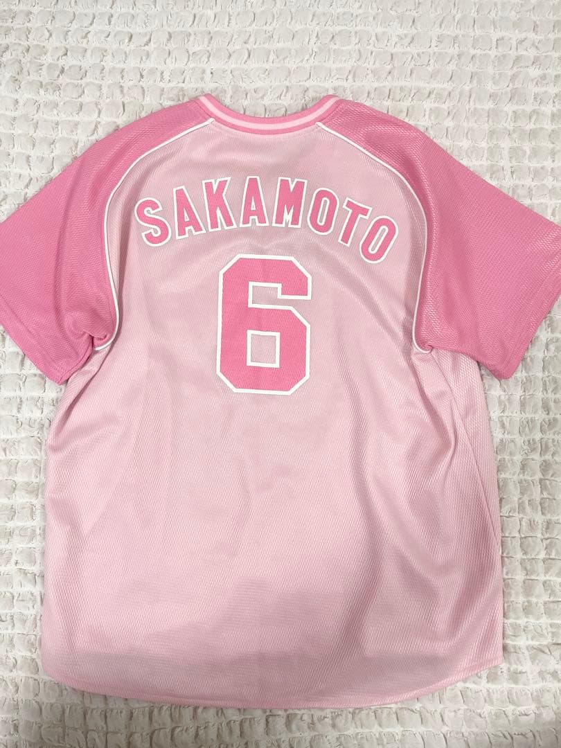 【限定ユニ❣️】坂本勇人 ピンクユニフォーム 6 巨人　ジャイアンツ　フリーサイズ