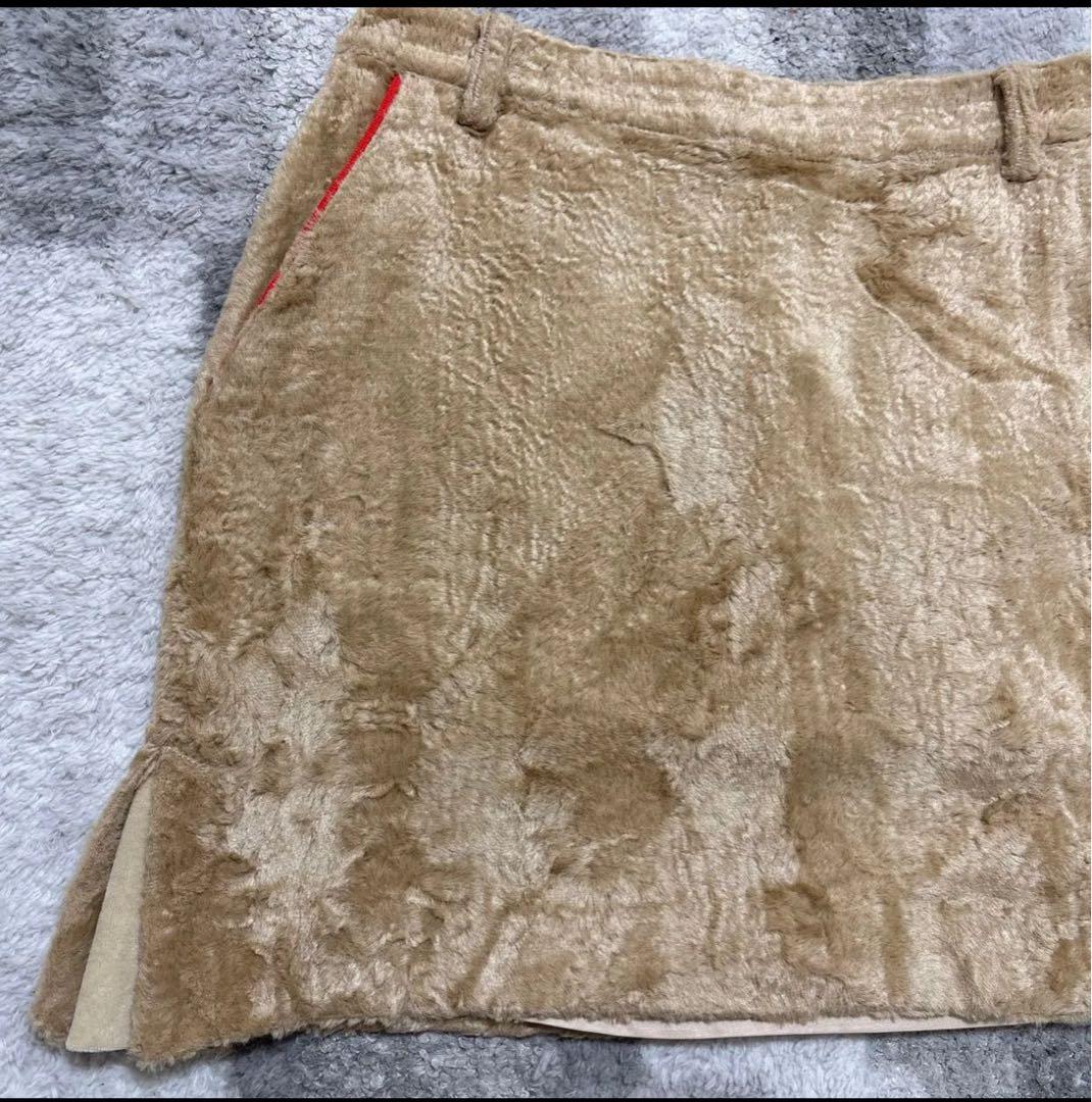 archivio アルチビオ　ベロア調　ゴルフスカート36レディースゴルフウェア