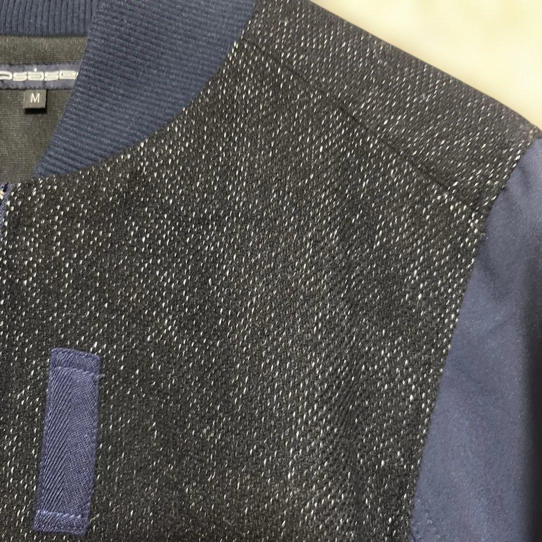 ロサーセン ゴルフ ブルゾン ネイビー M メンズ ワッペン ストレッチ