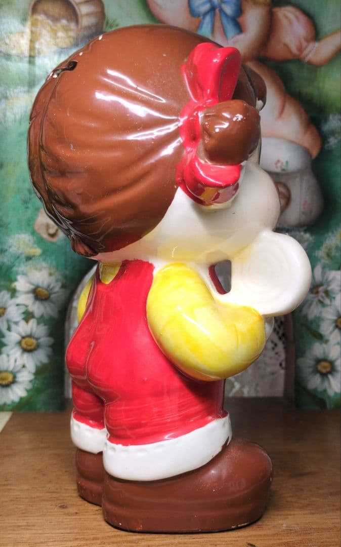 昭和レトロ 超レア!50年以上前の1970年代ペロペロキャンディペコちゃん貯金箱